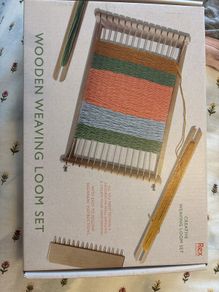 Wooden weaving loom set rrp 40E