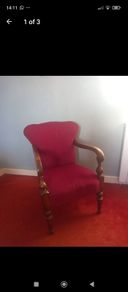 small gorgeous red chair