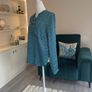 Ladies Long-sleeved Green, Blue & Black Blouse from Gallery. Size: UK 8 / EU 36 Image 10