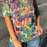 Graffiti blouse S-M Image 2