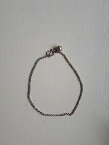 Silver chain bracelet