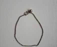 Silver chain bracelet
