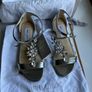 Jimmy  Choo crystal silver sandal size 4 /37 Image 2
