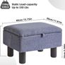 Foot stool gray Image 3