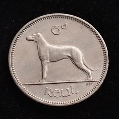 Ireland - 1959 - 6 Pence - Wolfhound - KM.13a - [493]