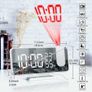 Digital Projection Alarm Clock with Large LED Screen Alarm, Fm Radio, Humidity, Thermometer Image 2