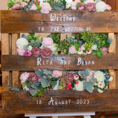 Wedding Personalised Sign for Hire/Rent