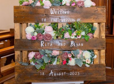 Wedding Personalised Sign for Hire/Rent