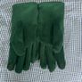Green suede gloves Image 3