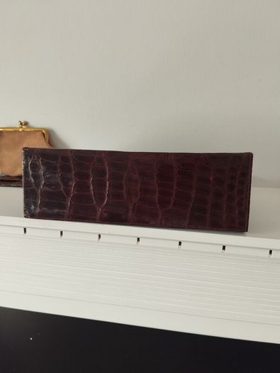 real crocodile leather vintage bag