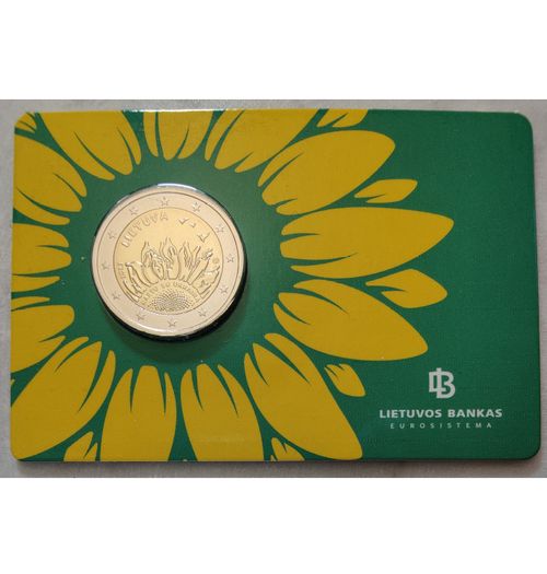 Lithuania 2 Euro Base Metals Brilliant Uncirculated Coin 2023 - Together with Ukraine - 2 Euro Commemorative Coin