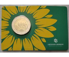 Lithuania 2 Euro Base Metals Brilliant Uncirculated Coin 2023 - Together with Ukraine - 2 Euro Commemorative Coin
