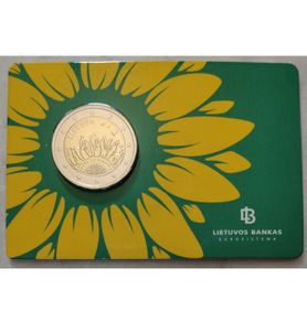 Lithuania 2 Euro Base Metals Brilliant Uncirculated Coin 2023 - Together with Ukraine - 2 Euro Commemorative Coin