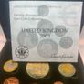 United Kingdom Scotland 2003 pattern prototype euro proof coin collection three graces gold plated Image 7