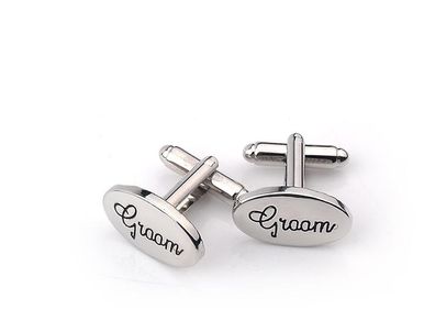 Groom Shirt Cuff Links free postage WEDDING ACCESORIES