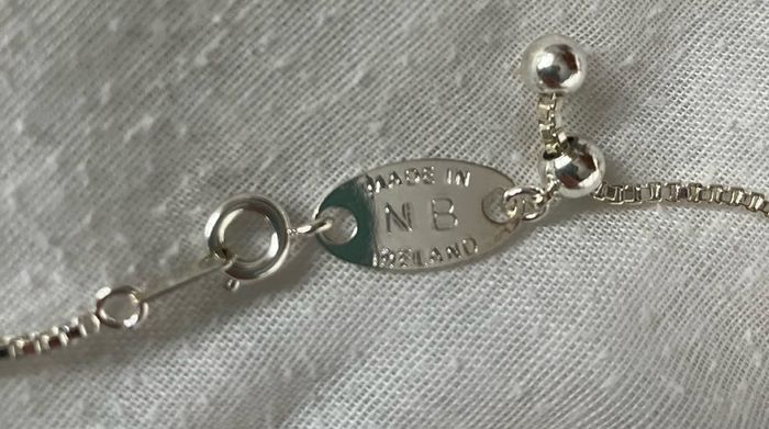 Newbridge Silverware Drop Pendant with Clear Stone