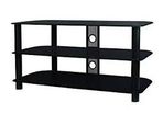 Black Glass TV Stand TV Table for TVs up to 60