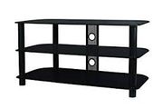Black Glass TV Stand TV Table for TVs up to 60"