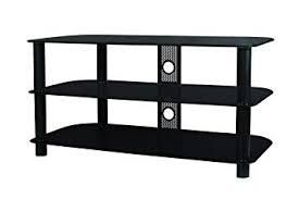 Black Glass TV Stand TV Table for TVs up to 60"