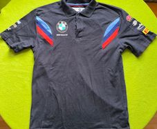 Official BMW Motorrad WSBK Team Polo Shirt Size M Adults