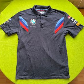 Official BMW Motorrad WSBK Team Polo Shirt Size M Adults