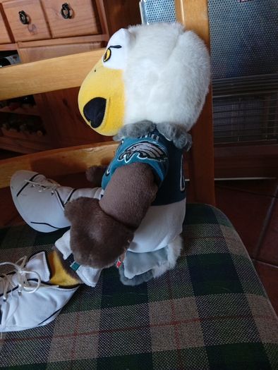 Vintage NFL Football Philadelphia Eagles Plush Mascot Stuffed Swoop Toy 16"
