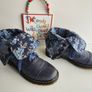 Dr Martens Triumph Aimilita fold over mirage floral biker boots UK8 EU42 US10 Image 10