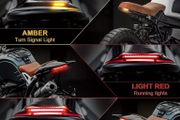 Universal 20.32cm Flexible LED Light Strip with Tail Brake Stop Turn Signal Lights All-in-one