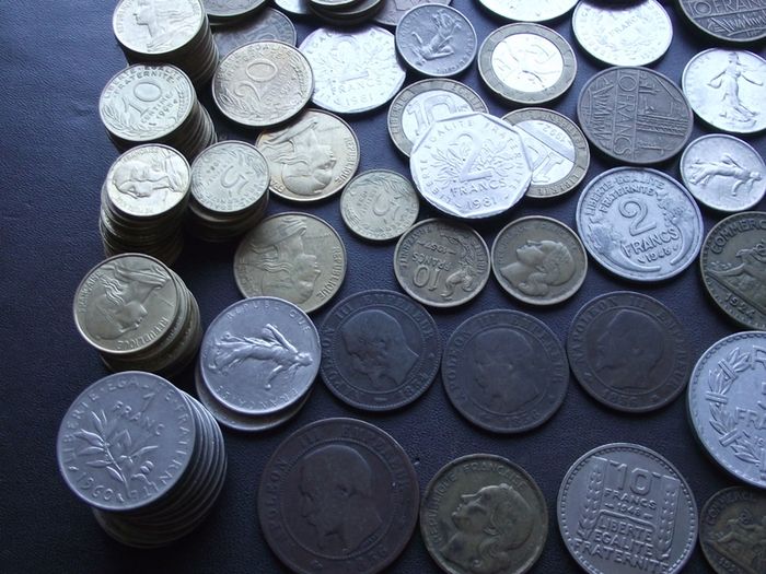 A Lot of 630+ grams of French coins