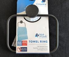 Screwless towel ring