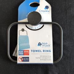 Screwless towel ring