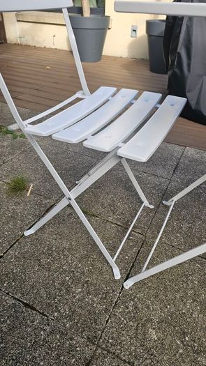 2 seater bistro set, powder coated metal