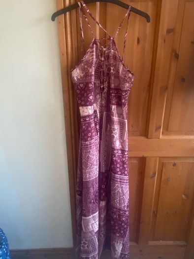 Bohemian Lace Up Maxi Dress