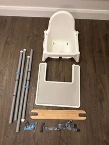 IKEA ANTILOP High Chair Complete Set with Footrest & Tray Mat