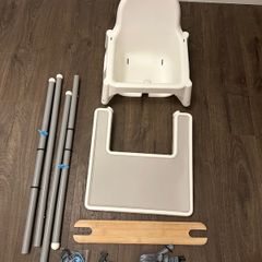 IKEA ANTILOP High Chair Complete Set with Footrest & Tray Mat