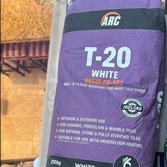 Arc tile adhesive - white, regular set