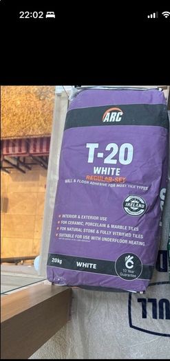 Arc tile adhesive - white, regular set