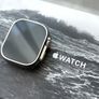 apple  Apple Watch Ultra 2 49mm Titanium Orange Ocean Band 100% battery strap Image 2