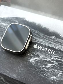 apple  Apple Watch Ultra 2 49mm Titanium Orange Ocean Band 100% battery strap