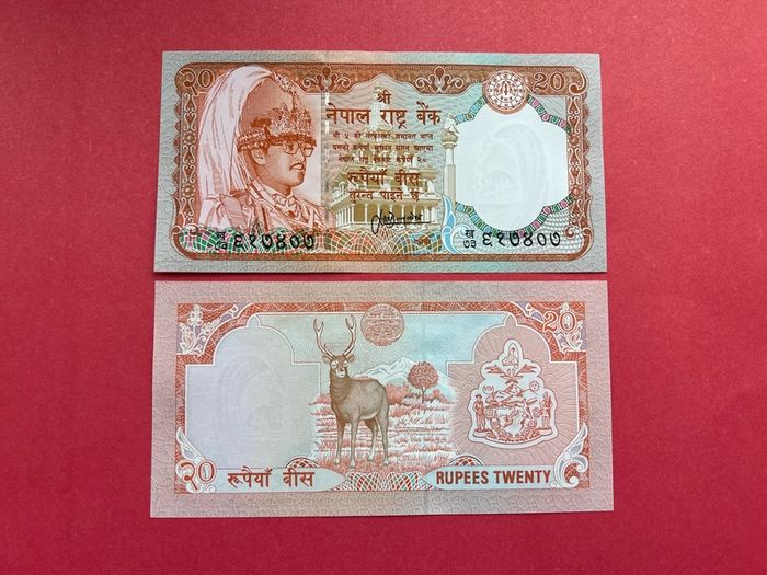 Nepal. 20 Rupees  1988  ( uncirculated )