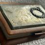 Silver vintage leather-bound notebook Image 4