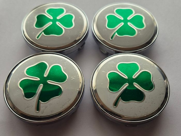 Irish Shamrock Centre caps 60mm (For Aftermarket) FREE POST
