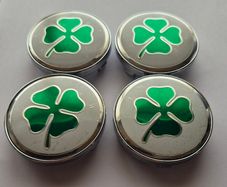 Irish Shamrock Centre caps 60mm (For Aftermarket) FREE POST