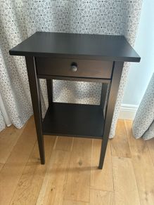 IKEA Hemnes Nightstand Gray Dark Gray Stained 003.817.35 Size 18 1/8x13 3/4"