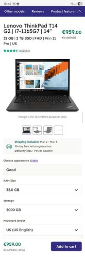 Lenovo ThinkPad T14 Gen 2 Ti Intel Quad-Core i7-1165G7, 32GB RAM, 2TB PCIe SSD, UHD Graphics) IPS 14" Full HD Business Laptop, Backlit, 2 x Thunderbolt 4, Fingerprint, IST Cable, Windows 11 Pro