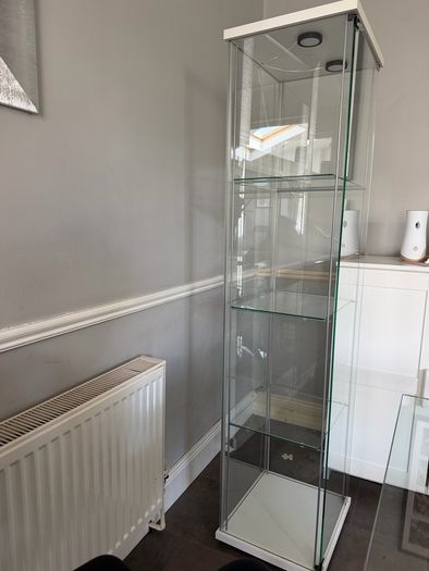Glasses door cabinet