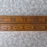 Antique 24 2FT Wood & Brass Pocket Ruler No. 25P Image 2