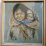 6 Vintage Framed Dorothy Francis Inuit Prints,  Eskimo Image 10