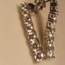 Rhodium Plated Sterling Silver Moissanite Drop Earrings Image 6