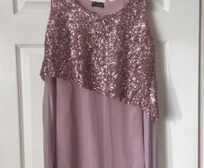 Pink Sequinned Top - New with Tags - Size 12